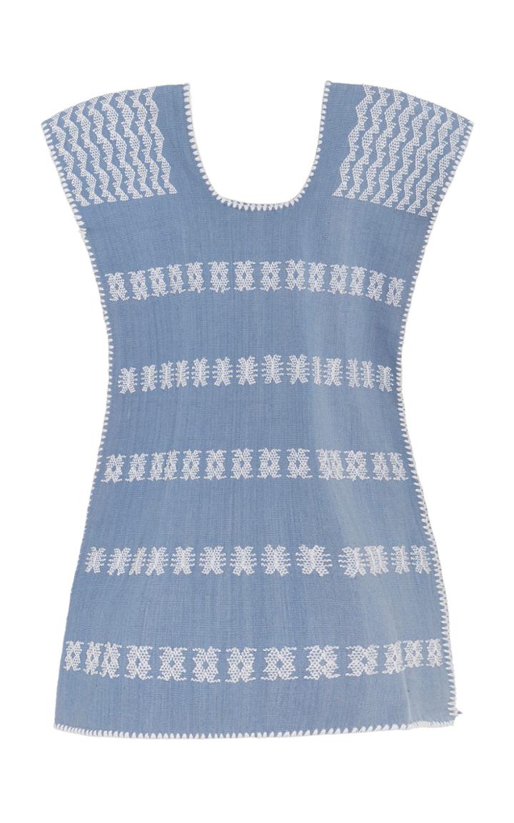 Pippa Holt Children's Blue And White Cotton Caftan