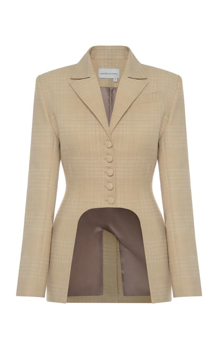 Moda Operandi Aleksandre Akhalkatsishvili Cutout Cotton-blend Blazer