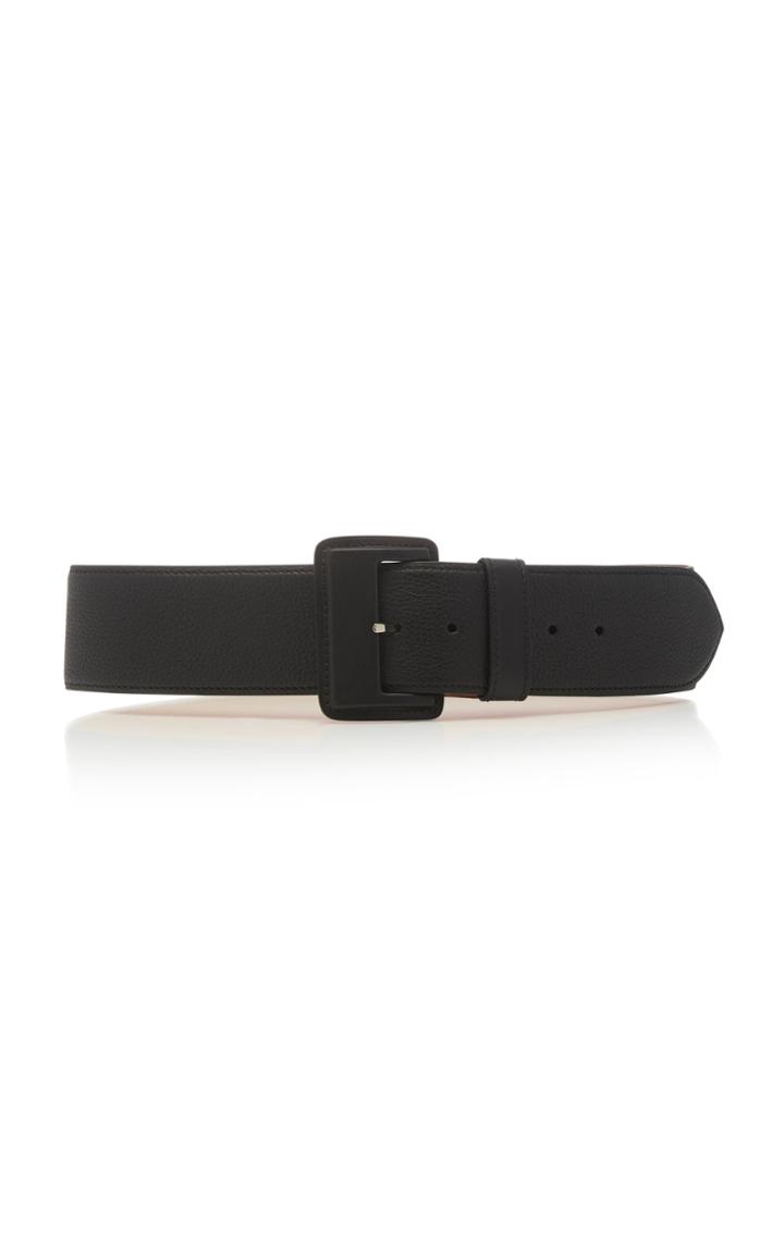 Maison Vaincourt Textured-leather Belt Size: 80 Cm