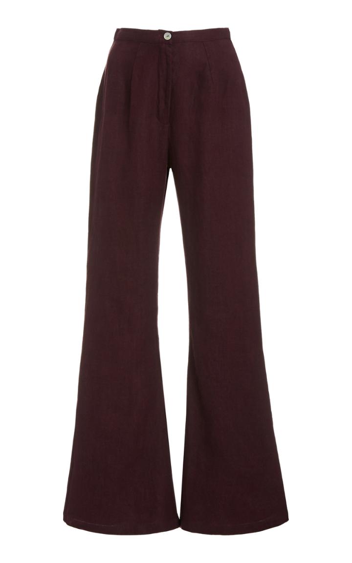 Moda Operandi Sablyn Rocco Linen Flared Pants