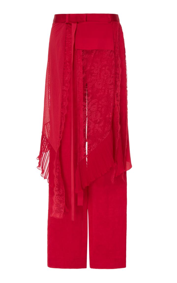 Givenchy Wide Leg Patchwork Trousers