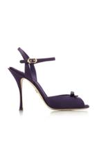 Dolce & Gabbana Bow-accented Satin Mary Jane Pumps