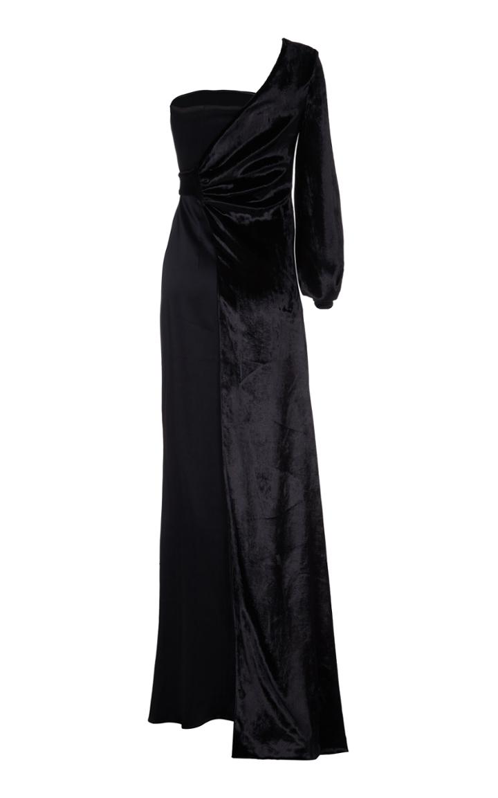 Safiyaa Viola One Shoulder Long Dress