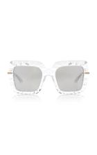 Dolce & Gabbana Crystal Wide Square-frame Sunglasses