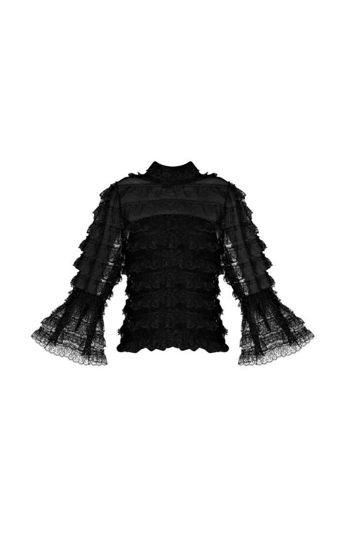 Bambah Lace Victorian Ruffle Blouse
