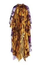 Richard Quinn Pleated Midi Dress