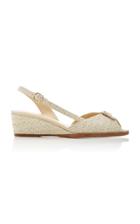 Co Raffia Kitten Heel Slingback