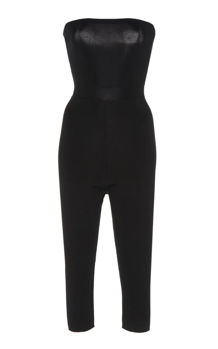 Paule Ka Strapless Jersey Jumpsuit