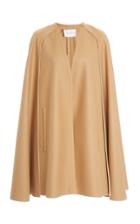 Moda Operandi Carolina Herrera Double Faced Wool Mini Cape
