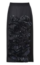 Moda Operandi Johanna Ortiz Perfect Pair Raffia-trimmed Wool Midi Skirt