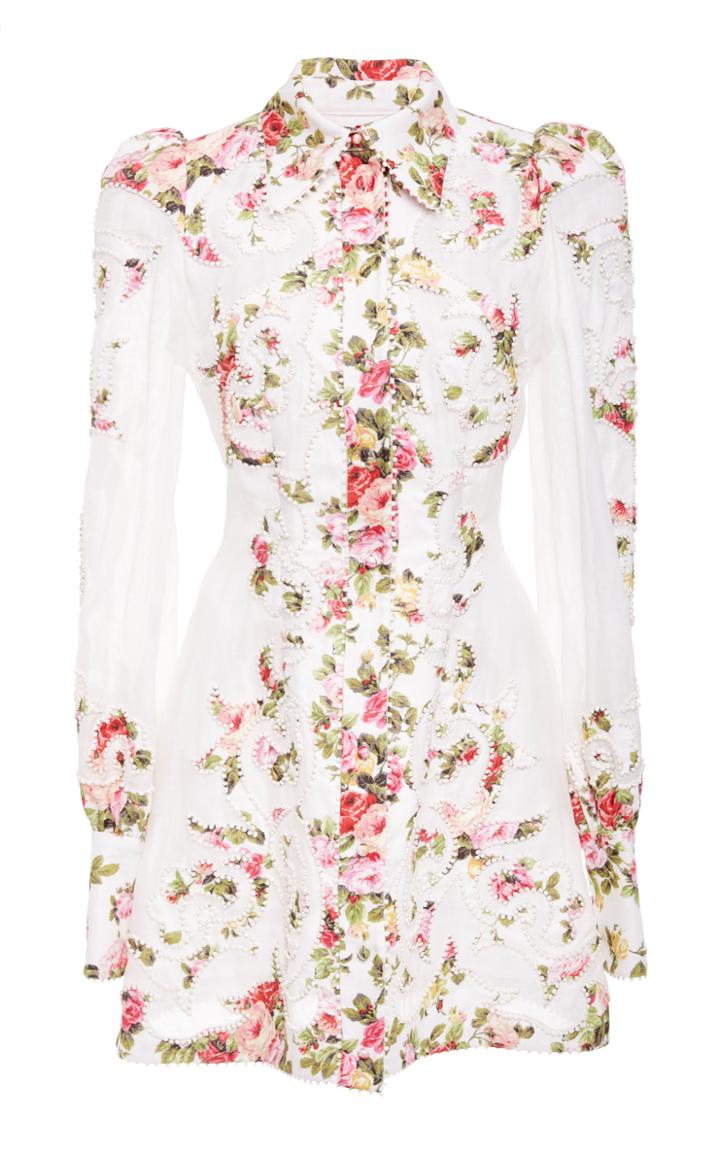 Zimmermann Sunny Applique Shirt Dress