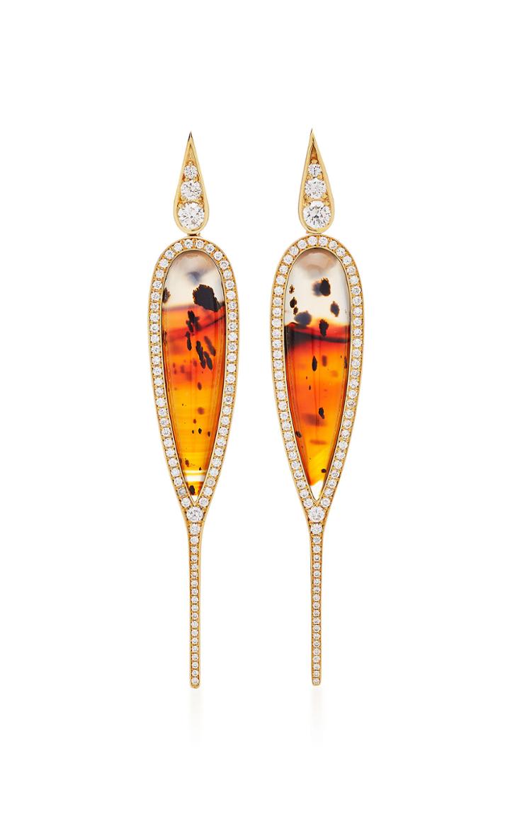 Vram One-of-a-kind Agate And Diamond Earrings