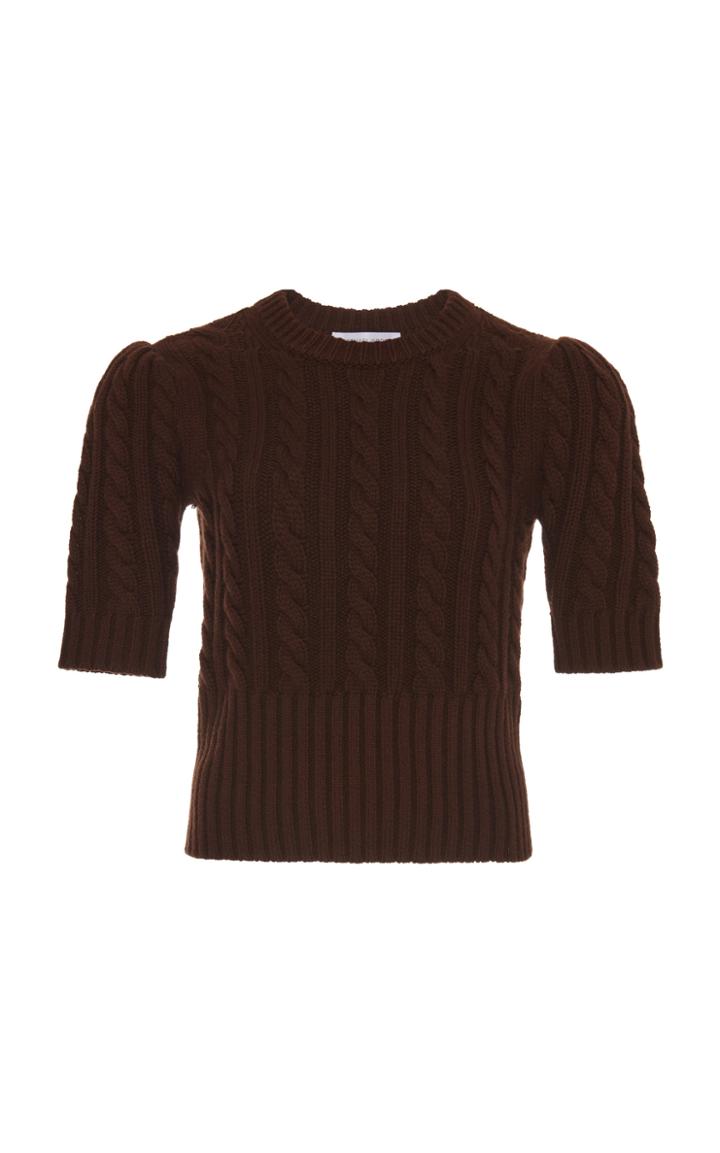 Moda Operandi Michael Kors Collection Cable Cashmere Sweater Size: Xs