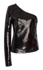 Diane Von Furstenberg One Shoulder Sequin Top