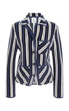 Rosie Assoulin Cashmere Intarsia Knit Blazer