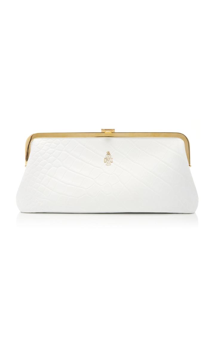 Moda Operandi Mark Cross Susanna Croc-effect Frame Clutch