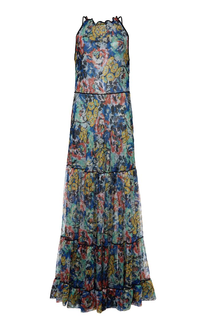 Moda Operandi Missoni Printed Crepe Halter Dress Size: 38