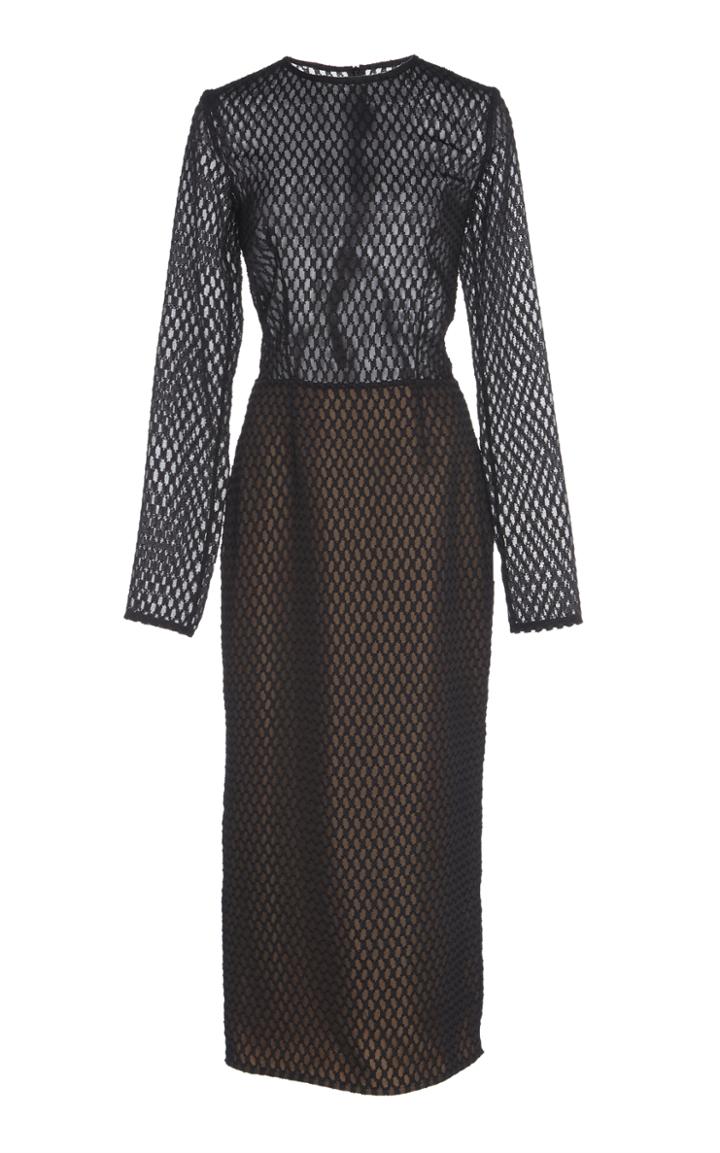 Martin Grant Long Sleeve Sheath Dress