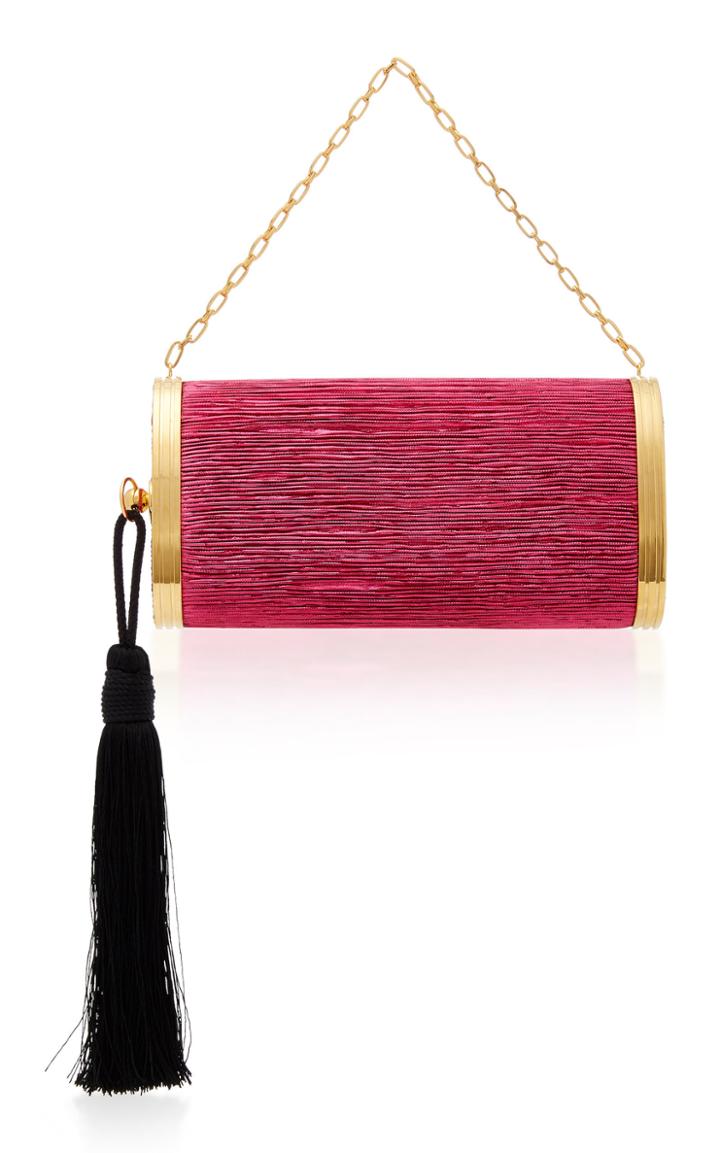 Bienen Davis M'o Exclusive Mori Pink Pleated Lurex Bag