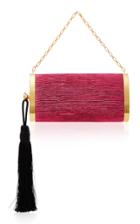 Bienen Davis M'o Exclusive Mori Pink Pleated Lurex Bag
