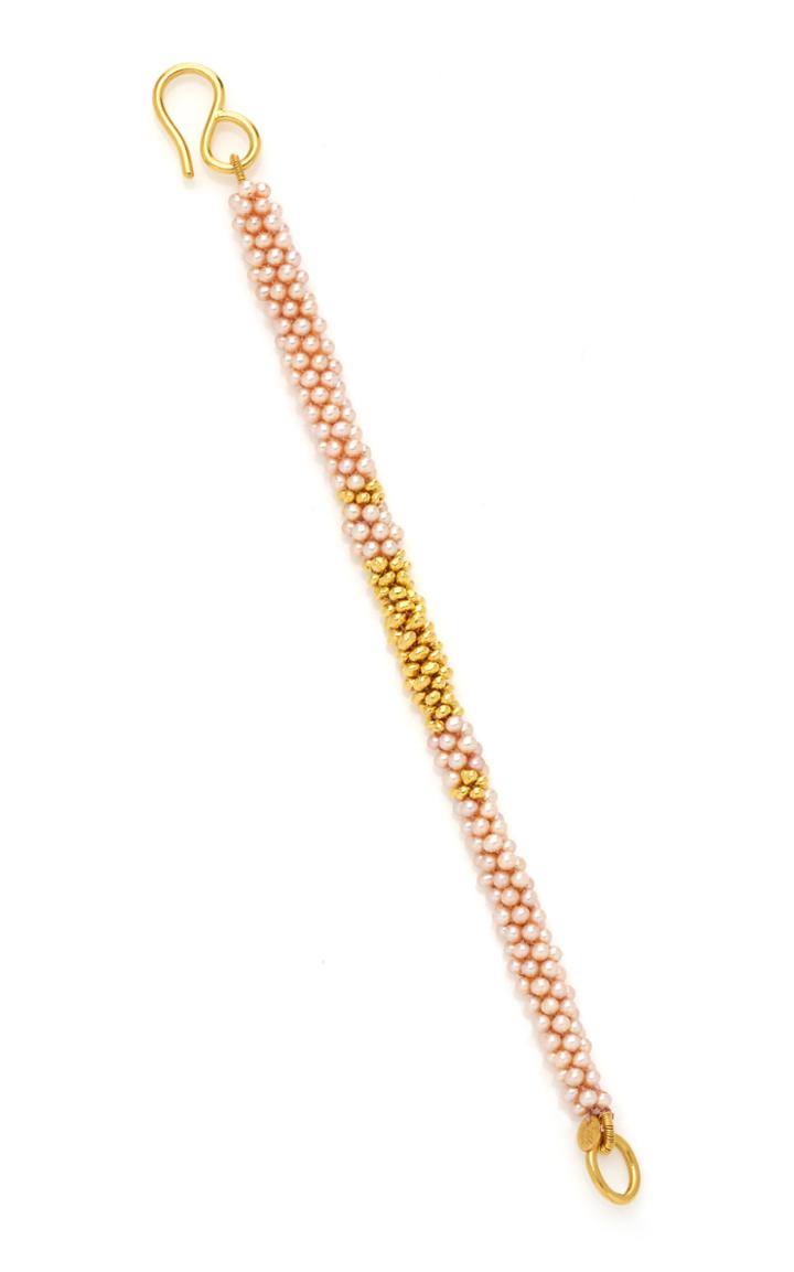Moda Operandi Loren Nicole 22k Yellow Gold Pearl Rope Bracelet