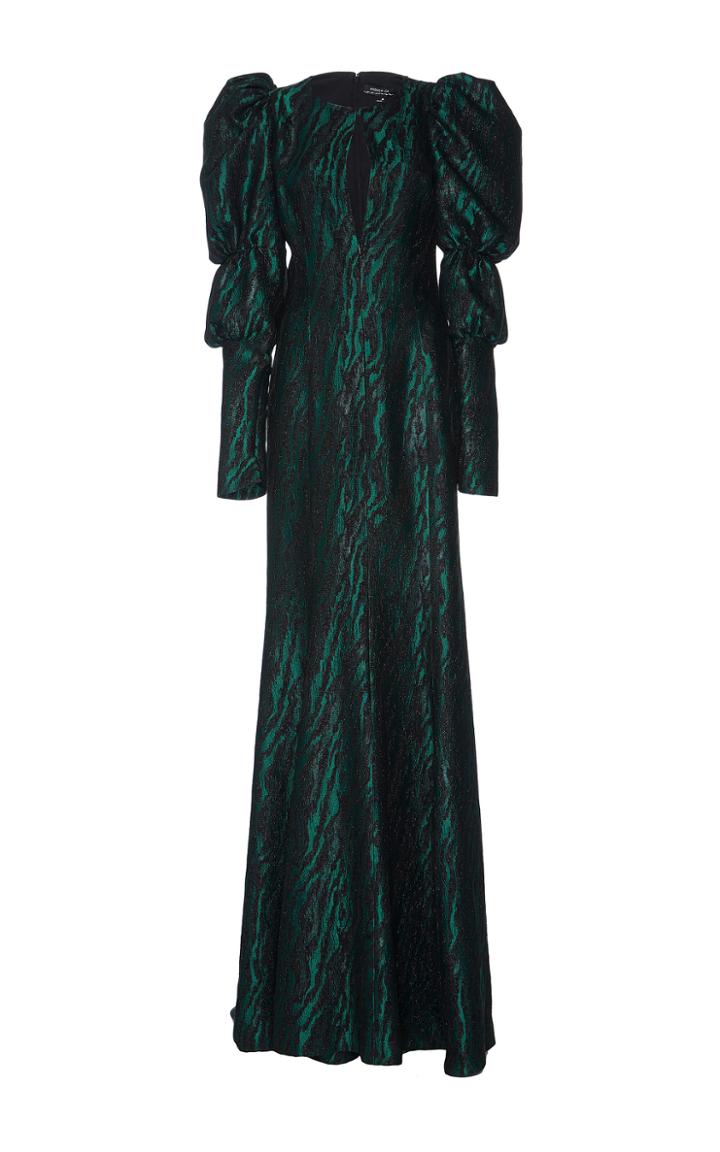 Andrew Gn Puff Shoulder Gown