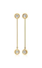 Amrapali 18k Gold And Diamond Drop Earrings