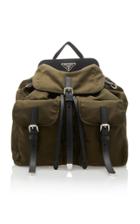 Prada Vela Leather-trimmed Nylon Backpack