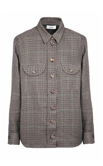 Moda Operandi Blaz Milano Custom Made Berber Checked Linen-cotton Shirt