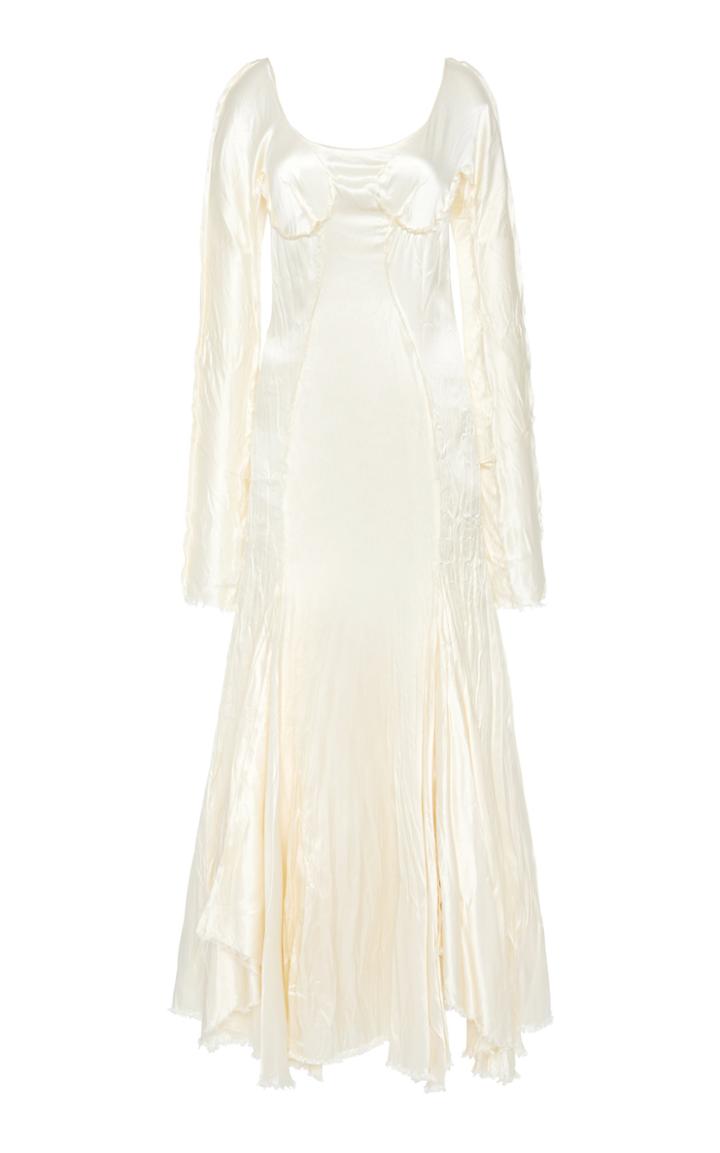 Moda Operandi Marni Crinkled Silk-satin Maxi Dress Size: 42