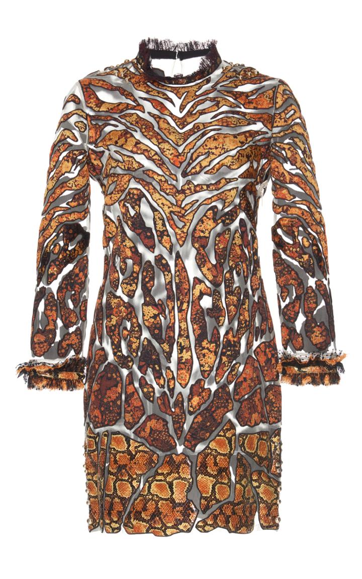 Roberto Cavalli Python Short Dress