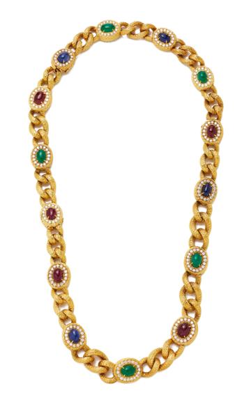 Vintage Van Cleef & Arpels Multi Stoned Link Necklace/bracelet