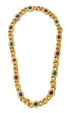 Vintage Van Cleef & Arpels Multi Stoned Link Necklace/bracelet