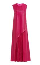 Claudia Li Pleated Panel A-line Dress