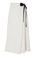 Rosetta Getty Fold Front Crepe Skirt