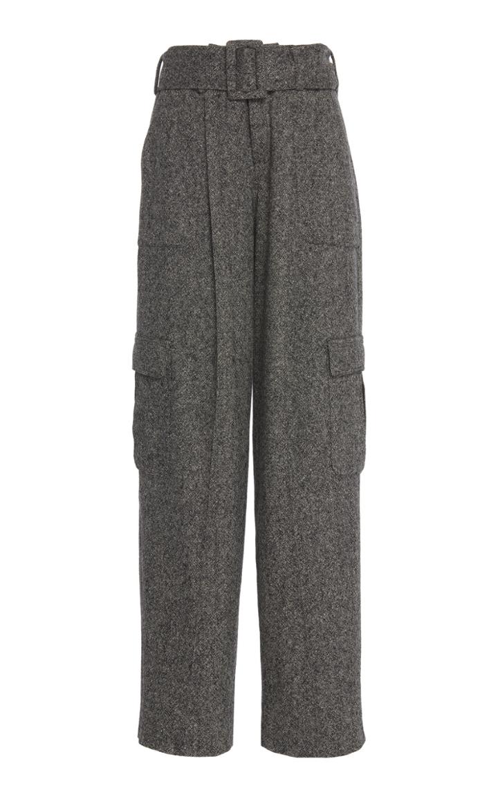 Rosie Assoulin High-waist Virgin Wool Cargo Pants