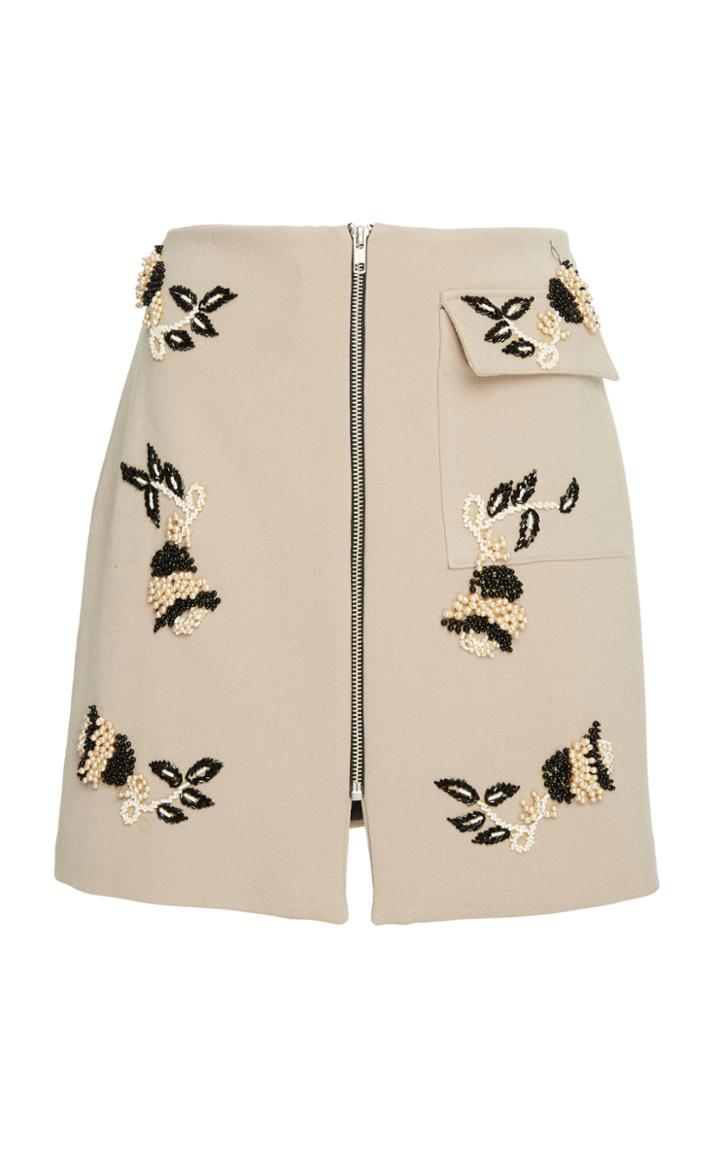 Patbo Pearl Embellished Mini Skirt