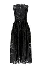 Cecilie Bahnsen Emma Floral-embroidered Silk-blend Dress