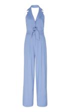 Moda Operandi Temperley London Sophia Linen-blend Tie-front Jumpsuit Size: 6
