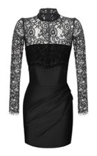 Rasario Silk And Lace Corset Mini Dress