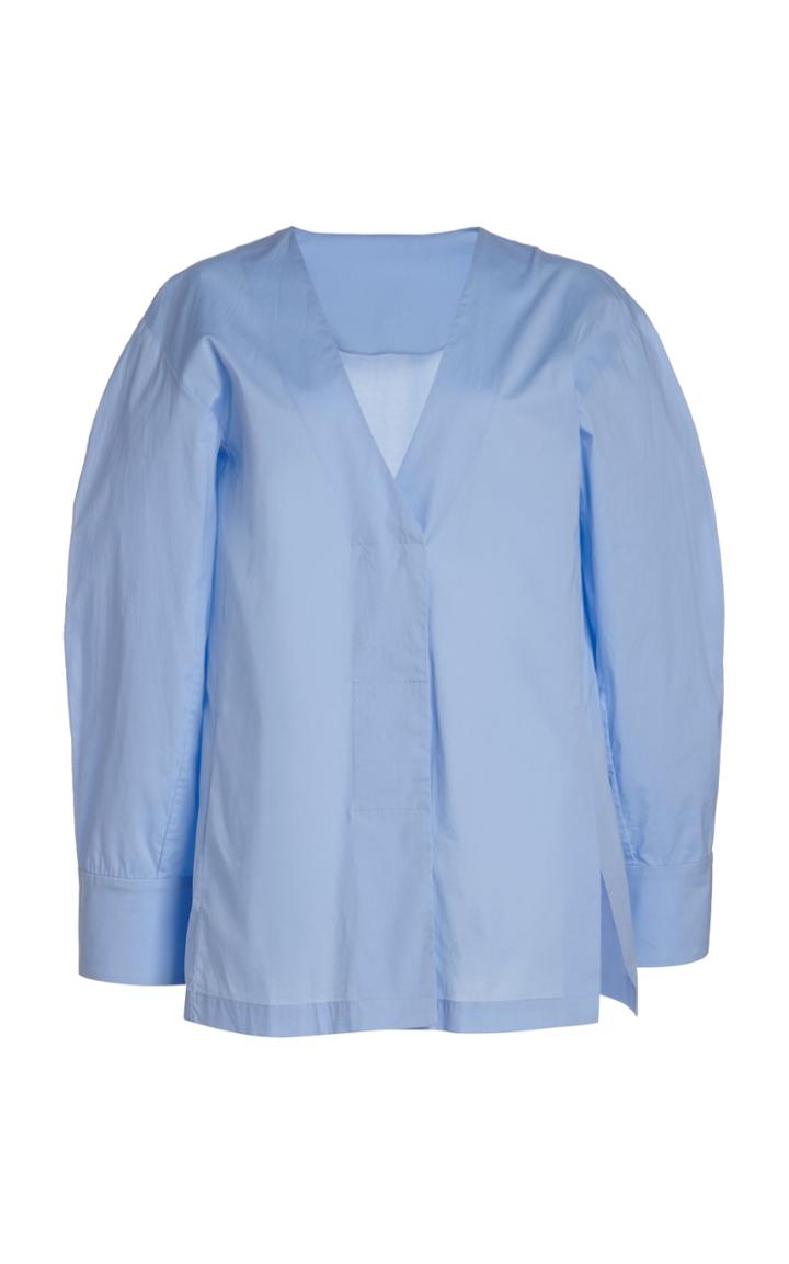 Moda Operandi Esse Studios Collarless Cotton Blouse