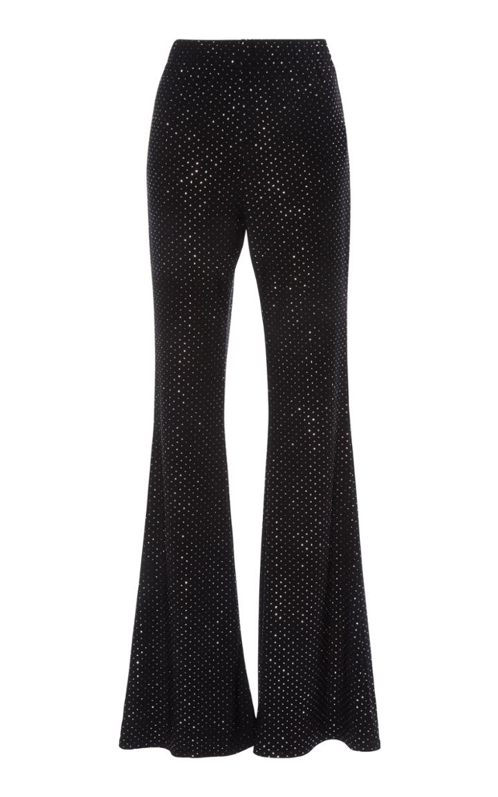 Christopher Kane Glitter Jersey Flare Trouser