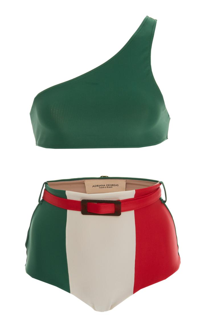 Adriana Degreas One Shoulder Bikini Set