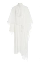 Moda Operandi Roland Mouret Damon Cape-effect Crepe De Chine Dress