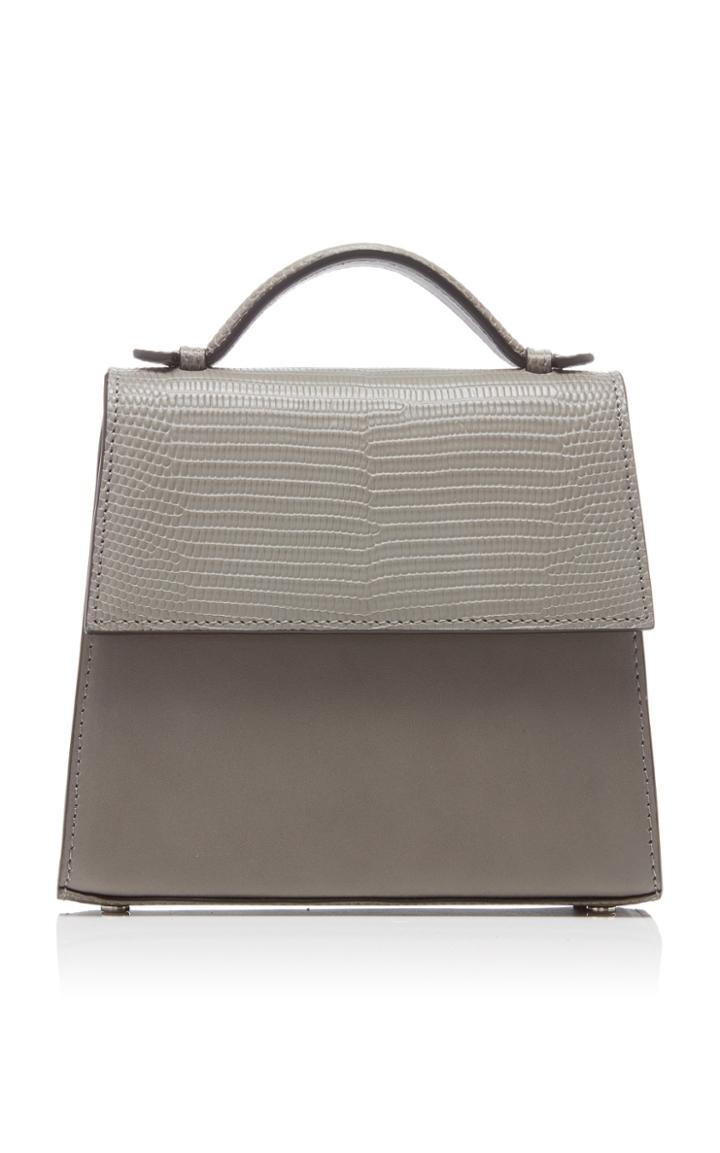 Moda Operandi Hunting Season Small Lizard-effect Leather Top Handle Bag