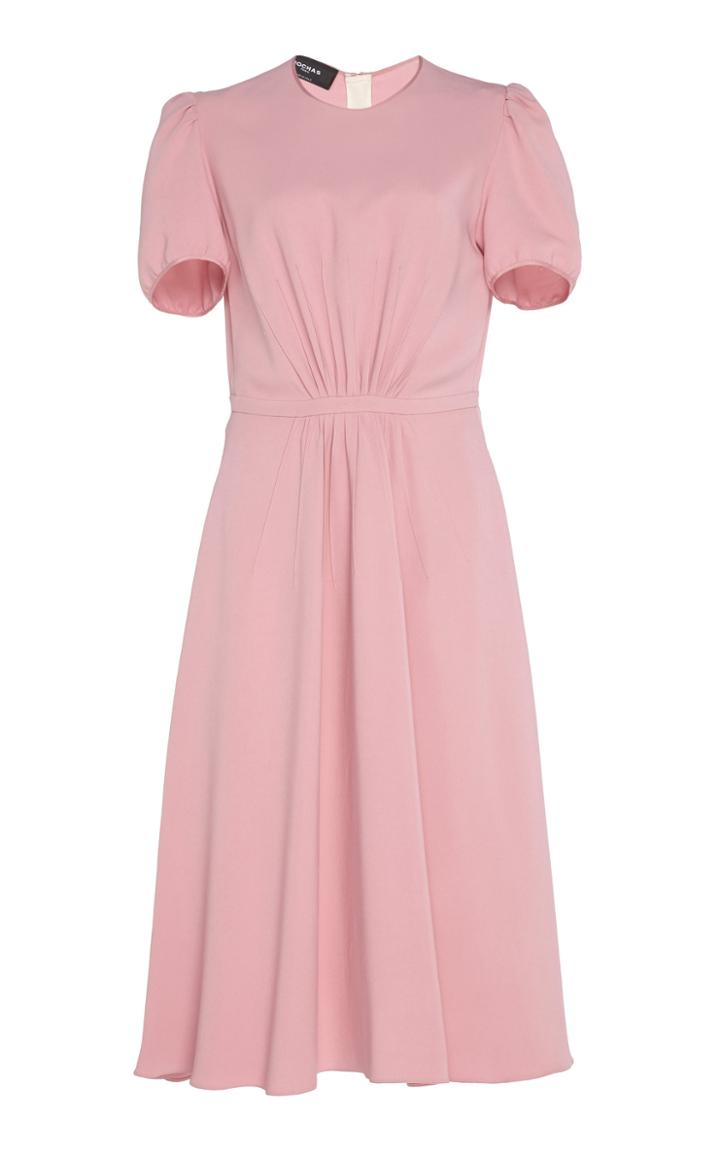 Rochas Cady Stretch Midi Dress