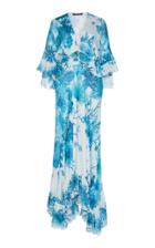 Roberto Cavalli Silk Ruffled Hem Dress