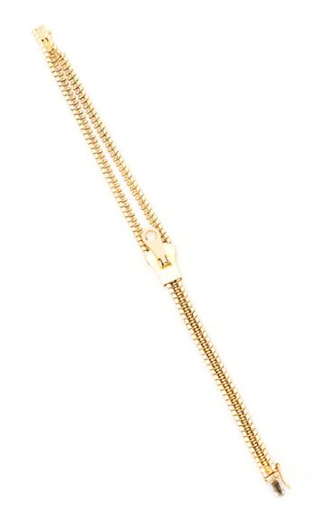 Moda Operandi Luis Morais 18k Yellow Gold Zipper Bracelet