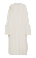 Jil Sander Louise Oversized Crepe Midi Dress