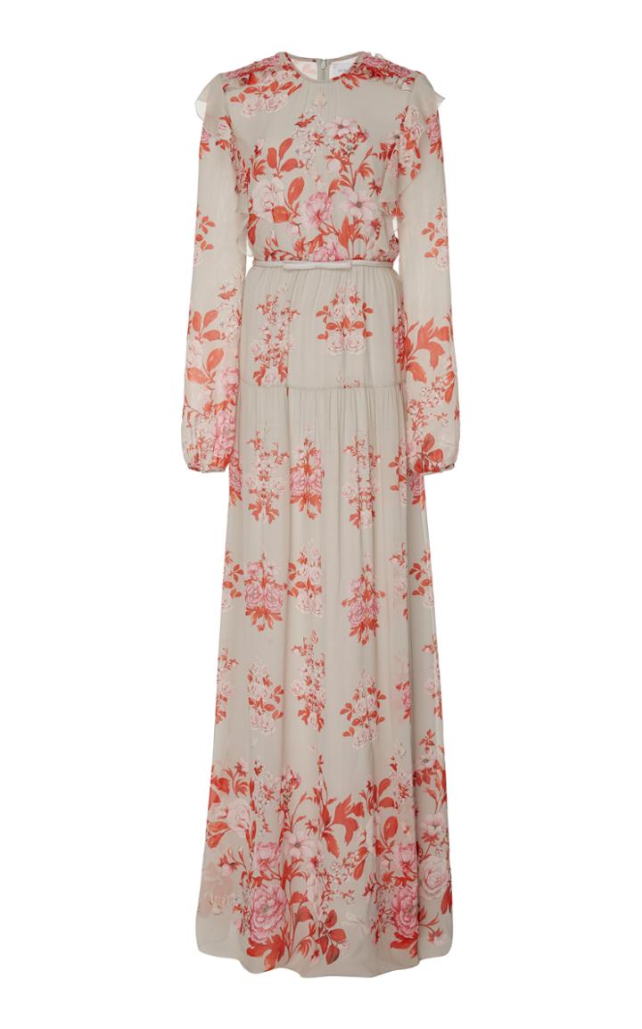 Giambattista Valli Floral-print Georgette Maxi Dress